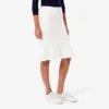 3D-gerippter Midirock für Damen