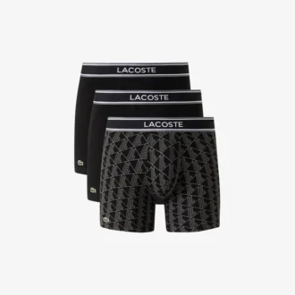3er-Pack Boxershorts für Herren mit Monogramm-Print