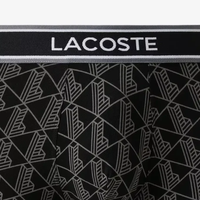 3er-Pack Boxershorts für Herren mit Monogramm-Print