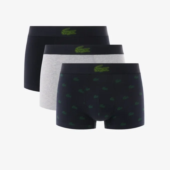 3er-Pack Herren-Retroshorts mit Krokodil-Print
