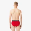 3er-Pack Herren-Slips aus Baumwolle mit Logo am Bund