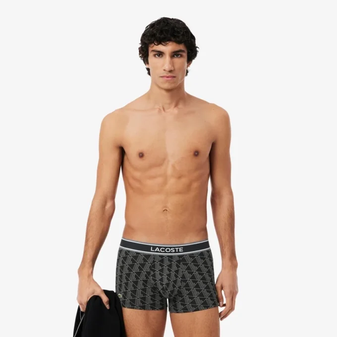 3er-Pack Monogram-Retroshorts für Herren