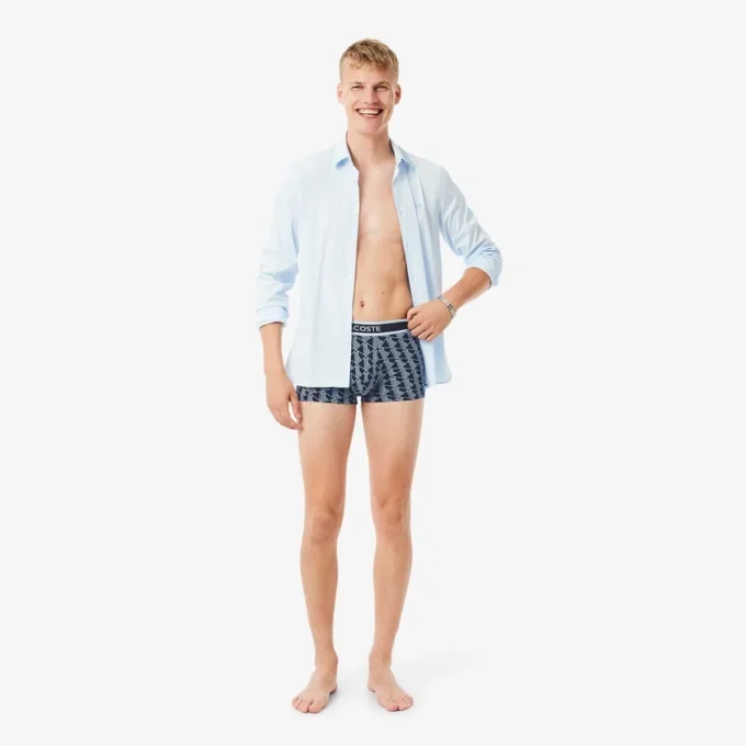 3er-Pack Monogram-Retroshorts für Herren