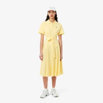 Ausgestelltes Mini-Poloshirt-Kleid für Damen
