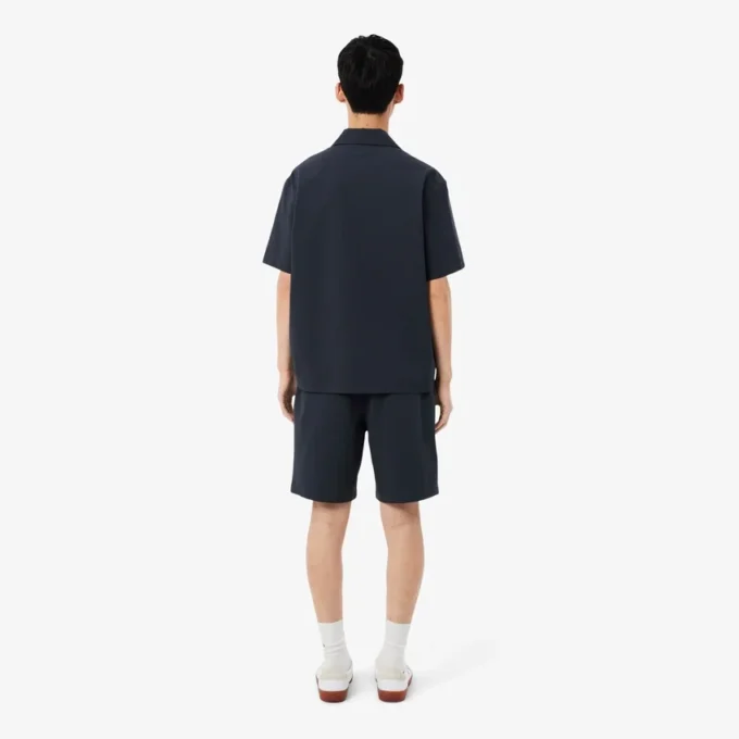 Baumwoll-Seersucker-Shorts