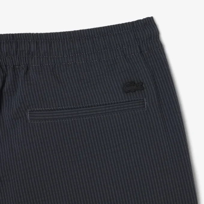 Baumwoll-Seersucker-Shorts