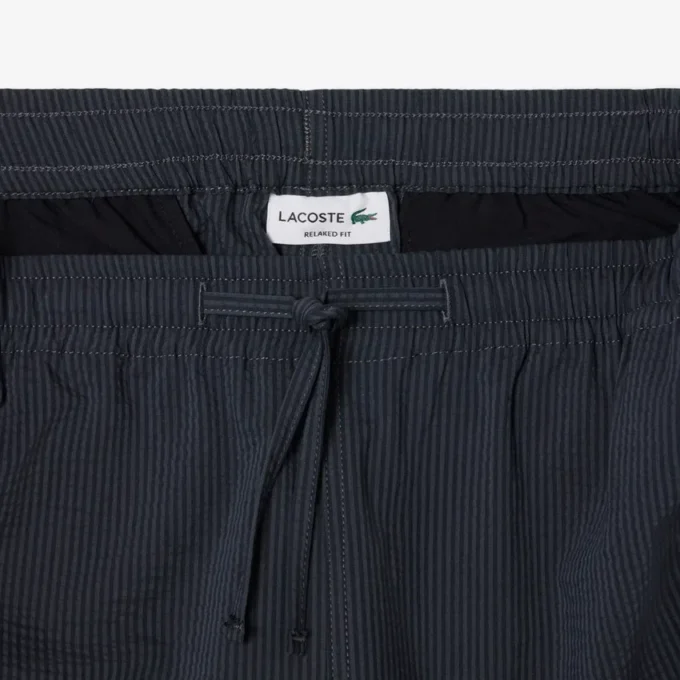 Baumwoll-Seersucker-Shorts