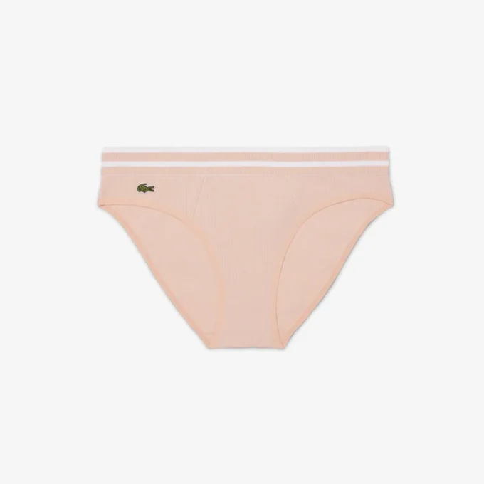 Baumwoll-Slip mit Streifen an der Taille