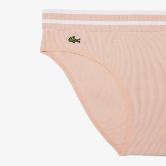 Baumwoll-Slip mit Streifen an der Taille