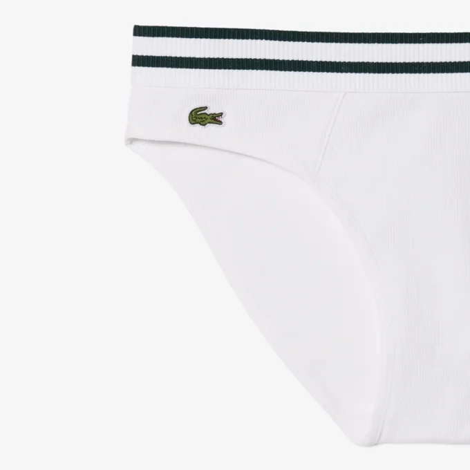 Baumwoll-Slip mit Streifen an der Taille Baumwoll-Slip mit Streifen an der Taille