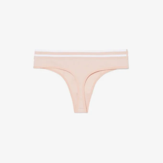 Baumwoll-String-Slip mit Streifen