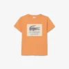 Baumwoll-T-Shirt mit Emblem