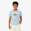 Baumwoll-T-Shirt mit Emblem