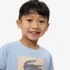 Baumwoll-T-Shirt mit Emblem