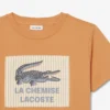 Baumwoll-T-Shirt mit Emblem