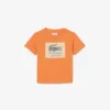 Baumwoll-T-Shirt mit Emblem
