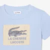Baumwoll-T-Shirt mit Emblem