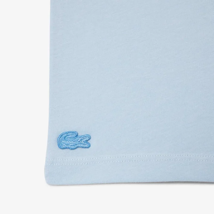 Baumwoll-T-Shirt mit Emblem