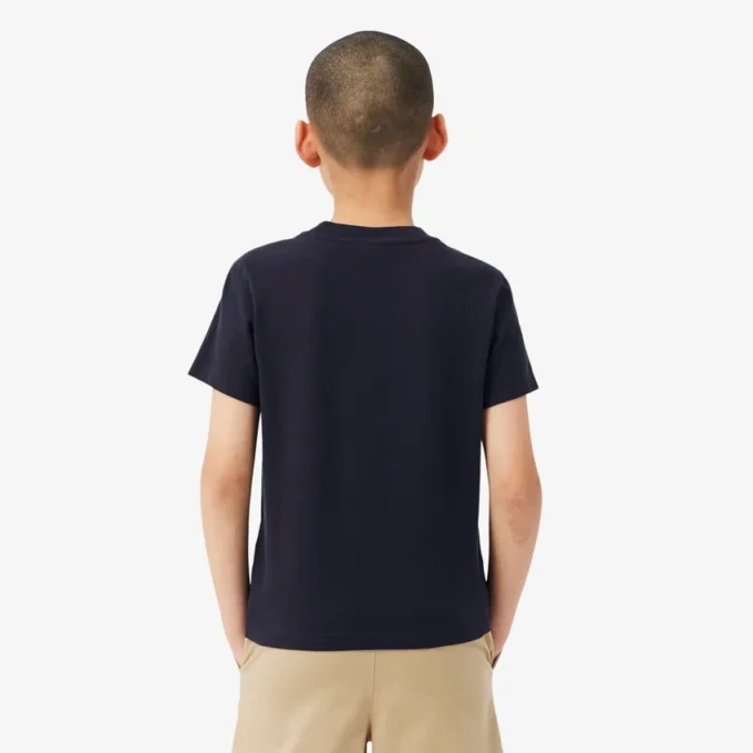 Baumwoll-T-Shirt mit Farbblock