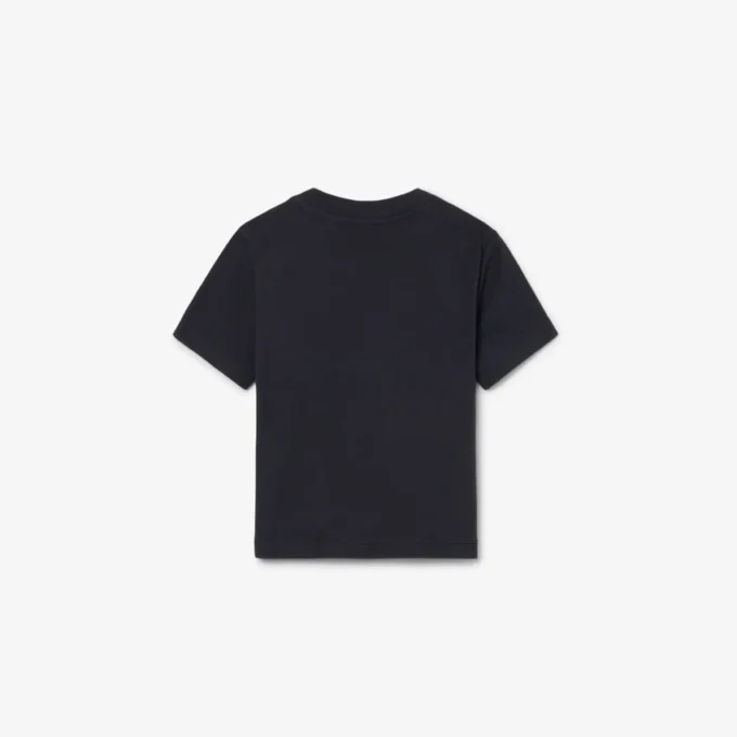 Baumwoll-T-Shirt mit Farbblock