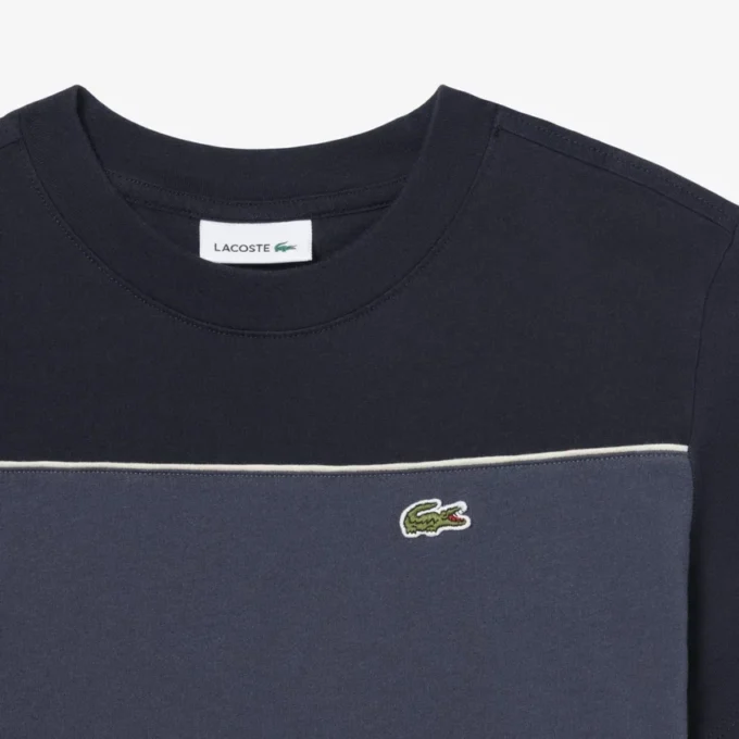 Baumwoll-T-Shirt mit Farbblock