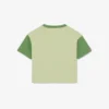 Baumwoll-T-Shirt mit Kontrastbesatz