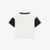 Baumwoll-T-Shirt mit Kontrastbesatz