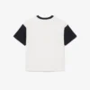 Baumwoll-T-Shirt mit Kontrastbesatz