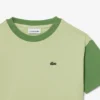 Baumwoll-T-Shirt mit Kontrastbesatz