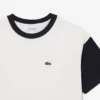 Baumwoll-T-Shirt mit Kontrastbesatz