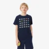 Baumwoll-T-Shirt mit Krokodil-Print