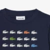 Baumwoll-T-Shirt mit Krokodil-Print