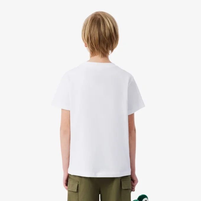 Baumwoll-T-Shirt mit Krokodil-Print