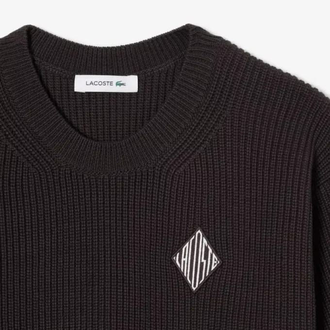 Baumwollpullover mit Rundhalsausschnitt