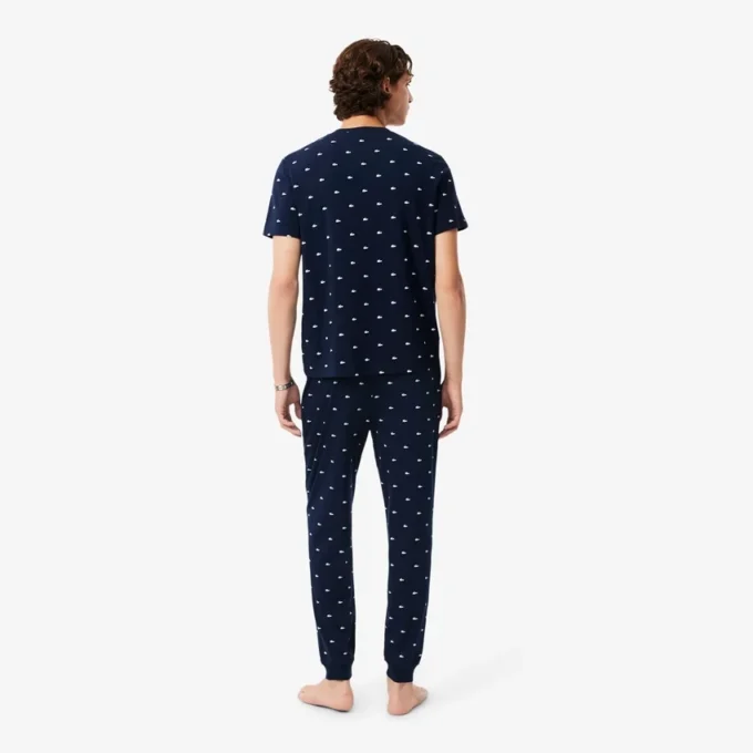 Bedruckte Baumwoll-Pyjama-Hose für Herren