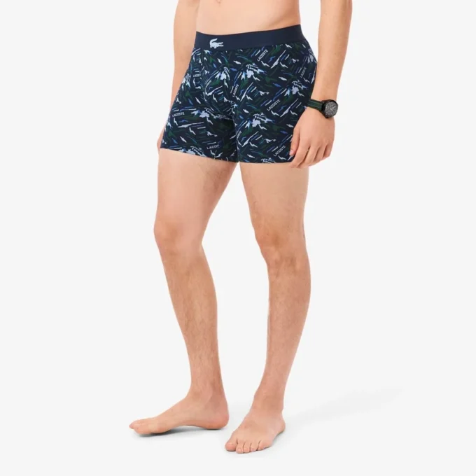 Bedruckte Boxershorts aus Stretch-Baumwolle für Herren