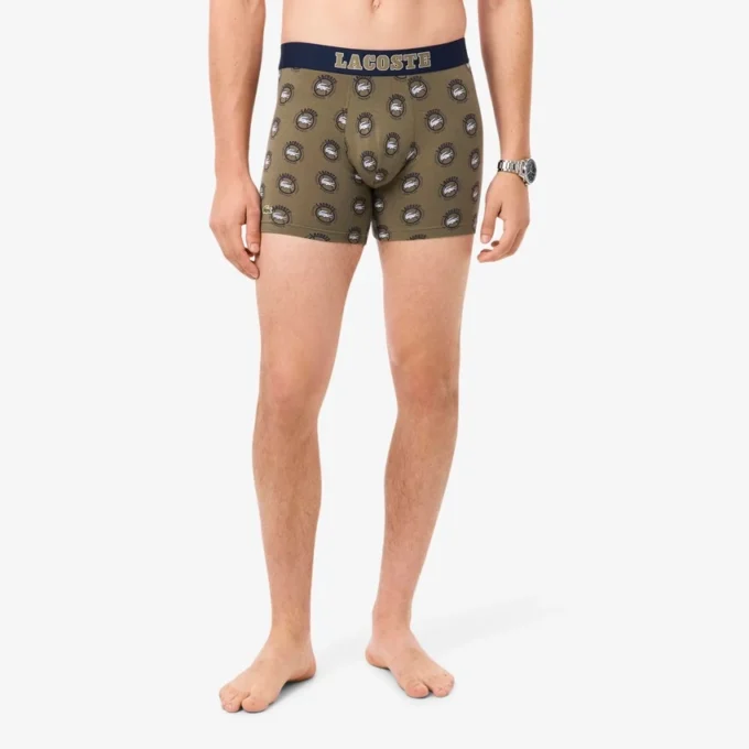 Bedruckte Boxershorts aus Stretch-Baumwolle für Herren