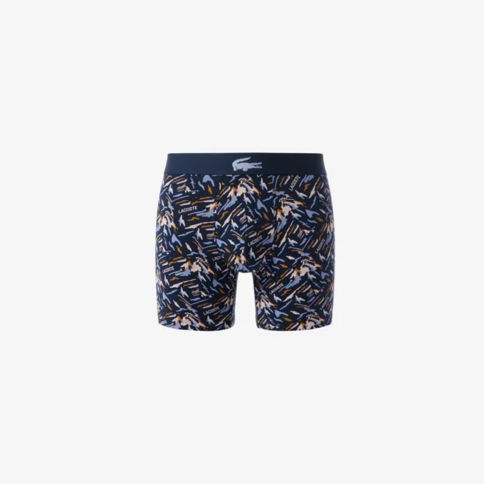 Bedruckte Boxershorts aus Stretch-Baumwolle für Herren