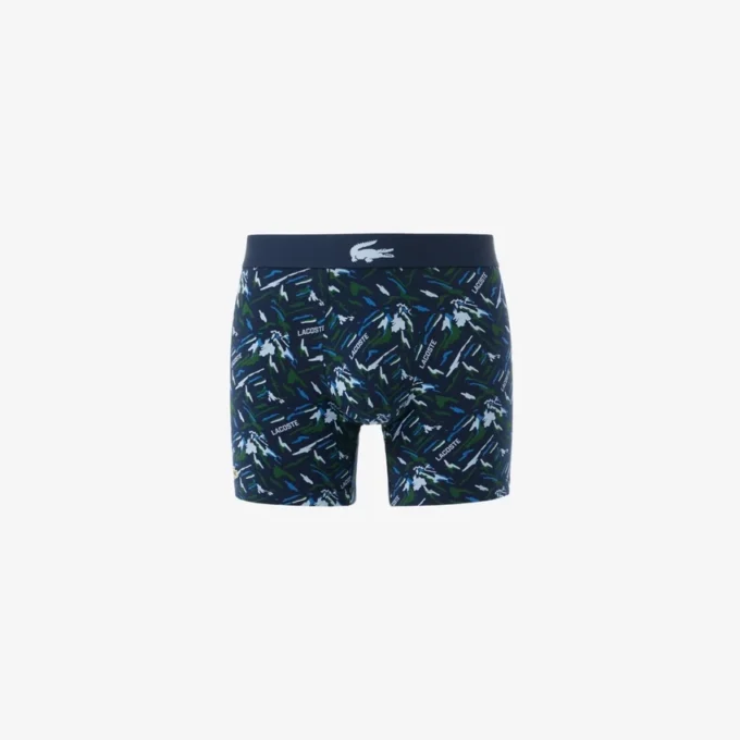 Bedruckte Boxershorts aus Stretch-Baumwolle für Herren
