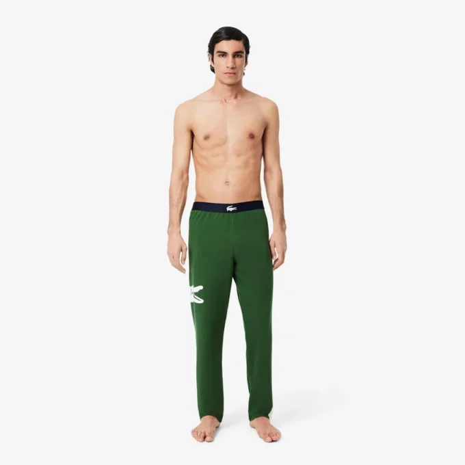 Bedruckte Fleece-Loungewear-Hose für Herren