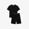 Bedrucktes Baumwoll-Pyjama-Set für Herren