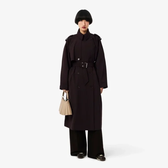 Übergroßer Trenchcoat aus Wollmischung The Blend