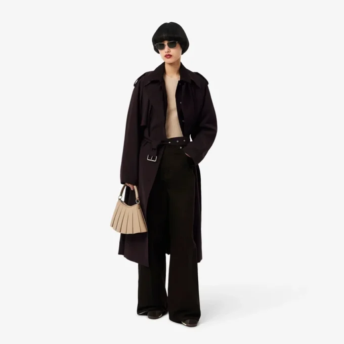 Übergroßer Trenchcoat aus Wollmischung The Blend