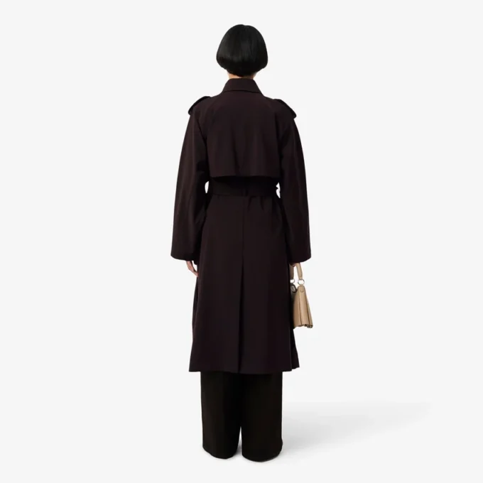 Übergroßer Trenchcoat aus Wollmischung The Blend