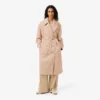 Übergroßer wasserabweisender Trenchcoat