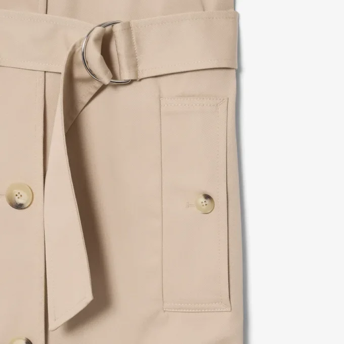 Übergroßer wasserabweisender Trenchcoat