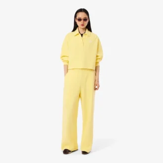 Übergroßes geripptes Polo-Sweatshirt