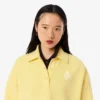 Übergroßes geripptes Polo-Sweatshirt