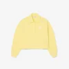 Übergroßes geripptes Polo-Sweatshirt