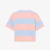 Übergroßes gestreiftes Rugby-Poloshirt aus Baumwolle